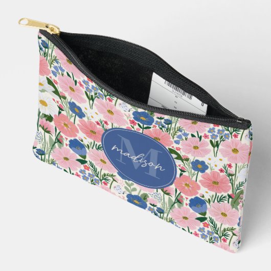 Zachte bloem accessoire tas (Open)