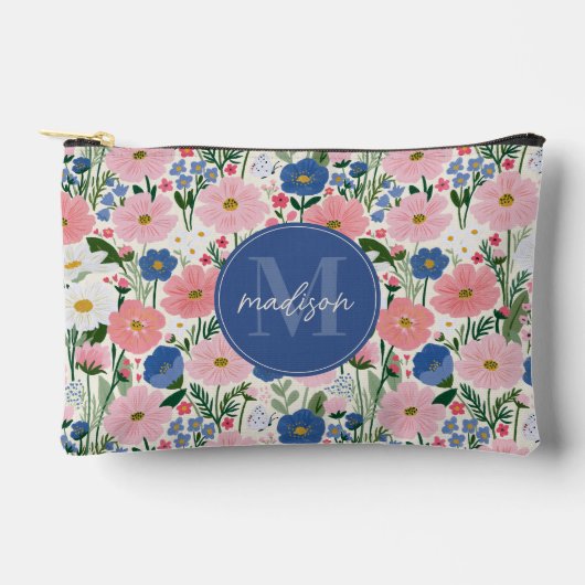 Zachte bloem accessoire tas (Voorkant)