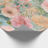 zachte bloem cadeaupapier (Hoek)