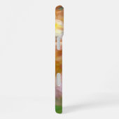 Zachte Bloem Geschilderd Abstract iPhone Hoesje (Rechterkant)