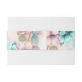 zachte bloem uitnodigingen wikkel (Achterkant Voorbeeld)