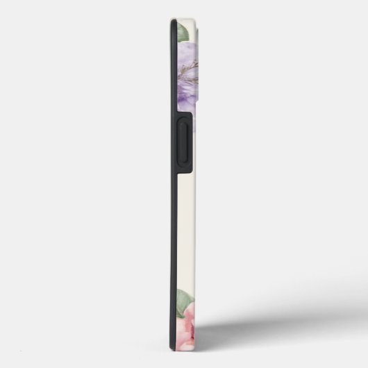 Zachte Bloemen Elegantie iPhone Case (Achterkant / Rechts)