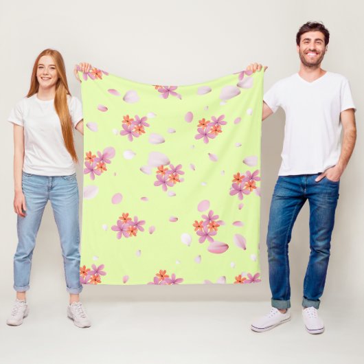 Zachte Bloemen Fleece Deken – Alle maten (In situ)