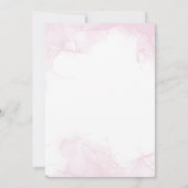 Zachte Bloemen Geometrische Lijst Wedding Save the Save The Date (Achterkant)