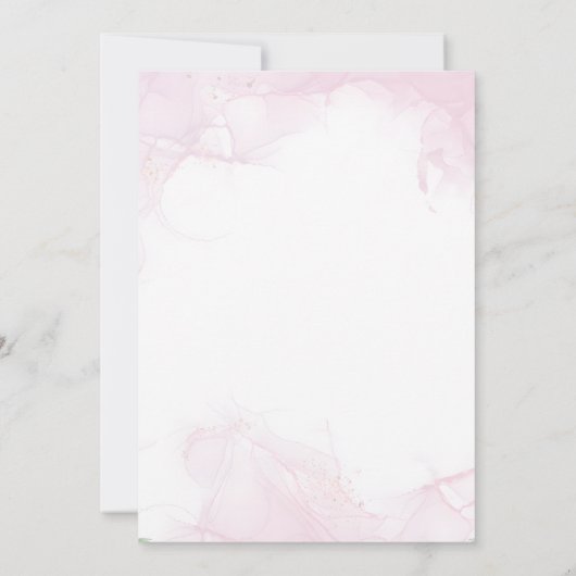 Zachte Bloemen Geometrische Lijst Wedding Save the Save The Date (Achterkant)