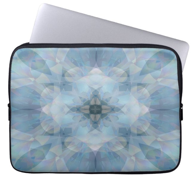 Zachte bloemen laptop sleeve (Voorkant)