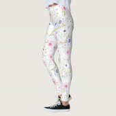 Zachte bloemen | Leggings voor aangepaste Mode (Links)