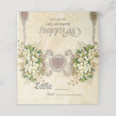 Zachte bloemen plaatskaartje (Buitenkant ongevouwen)