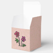 Zachte bloemen Roze Bedankdoosjes (Geopend)