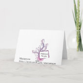 Zachte Bloemen Verjaardagswensen Kaart (Achterkant)