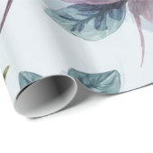 Zachte Bloemen Waterverf Gift Wrap Cadeaupapier (Rol Hoek)