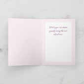 Zachte bloemencondoleances sympathie Wenskaart Kaart (Binnen)