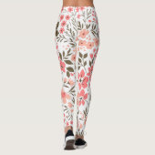 Zachte Bloemendromen Leggings (Achterkant)