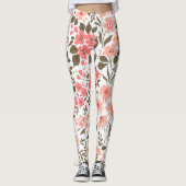 Zachte Bloemendromen Leggings (Voorkant)