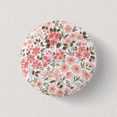 Zachte Bloemendromen Ronde Button 3,2 Cm (Voorkant)