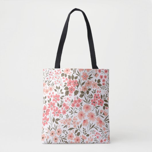 Zachte Bloemendromen Tote Bag (Voorkant)