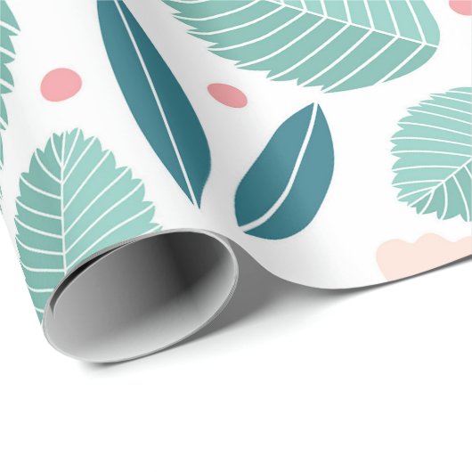 Zachte bloemenelegantie cadeaupapier (Rol Hoek)