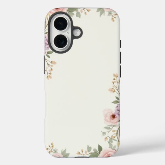 Zachte bloemenelegantie Case-Mate iPhone case (Achterkant)