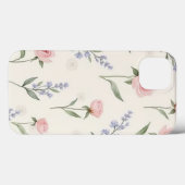 Zachte bloemenelegantie Case-Mate iPhone case (Achterkant (horizontaal))
