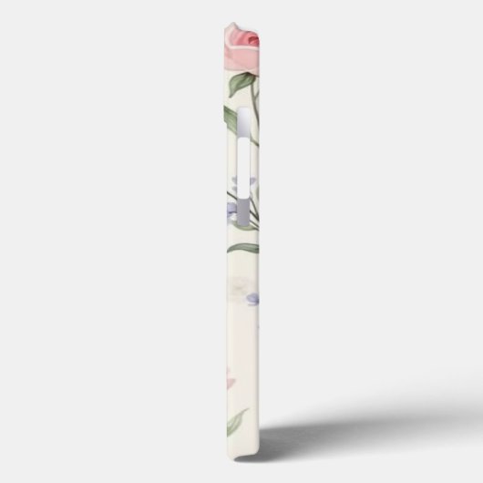 Zachte bloemenelegantie Case-Mate iPhone case (Achterkant / Links)