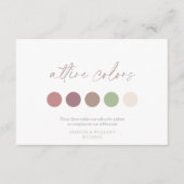 Zachte bloemenkleuren trouwkaart kaart (Voorkant)