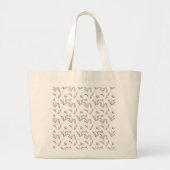 Zachte bloemenkussen grote tote bag (Voorkant)