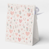 Zachte bloemhartjes Favorietdoos Bedankdoosjes (Achterkant)