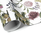 Zachte bloemige achtergrond cadeaupapier (Rol Hoek)