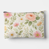 Zachte Bloemige Aquarelpatroon Etui (Achterkant)