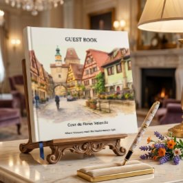 Zachte Bloemige Elegante Valencia Thema Gastboek Gastenboek