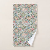 Zachte bloemige handdoeken trendy rococo badaccent (Handdoek)