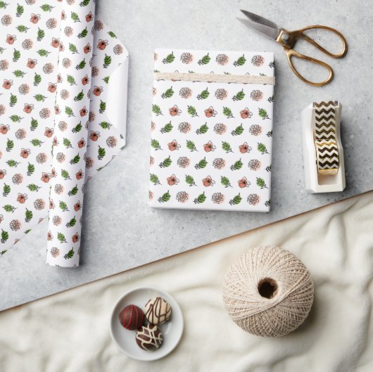Zachte Bloemige Tuin Cadeaupapier (Crafts)