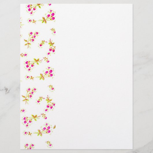 Zachte bloempatroon flyer (Voorkant)