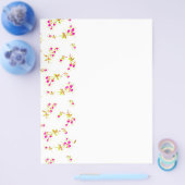 Zachte bloempatroon flyer (Enkel)