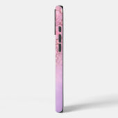 Zachte bloempatroon – zachte roze rozen met zachte Case-Mate iPhone case (Achterkant / Links)