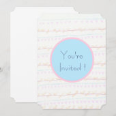 Zachte bloemrank strip ticket kaarten (Voorkant / Achterkant)