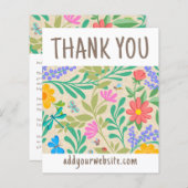 Zachte Bloemrijke Natuur Dank U Voor Uw Aankoop (Voorkant / Achterkant)