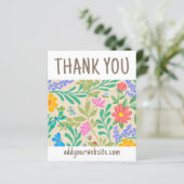 Zachte Bloemrijke Natuur Dank U Voor Uw Aankoop (Staand voorkant)