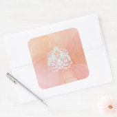 Zachte Bloesem Harmonie Vierkante Sticker (Envelop)