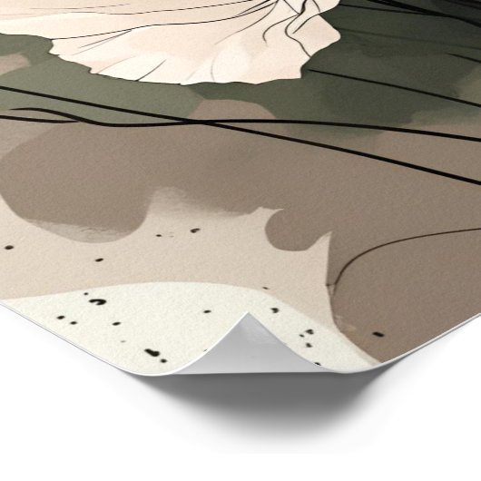 Zachte bloesem serie poster (Hoek)