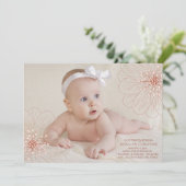 Zachte bloesems Fotoaankondiging Aankondiging (Staand voorkant)