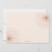 Zachte bloesems Fotoaankondiging Aankondiging (Achterkant)