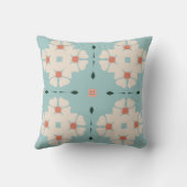 Zachte Bloom Geometrie Gooi Kussen (Achterkant)