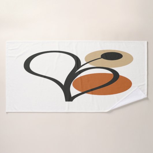 Zachte Bloom Hedendaagse Botanische Badhanddoek (Badhanddoek)