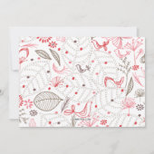 Zachte Blooming Roze Natuur Bouquet Kaart (Achterkant)