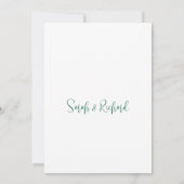 Zachte blos bloemenbruiloft save the date (Achterkant)