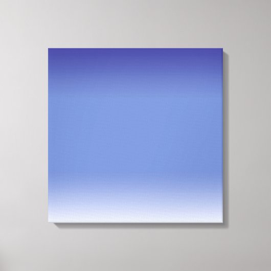 Zachte Blues Verpakt Canvas Afdruk (Voorkant)