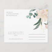 ZACHTE BLUSH FLORAL BUNCH WATERVERF BEWAREN DE DAT AANKONDIGINGSKAART (Achterkant)