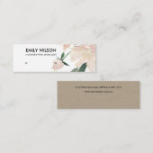 ZACHTE BLUSH GOLD FLORAL WATERVERF EARRING DISPLAY MINI VISITEKAARTJE (Voorkant / Achterkant)