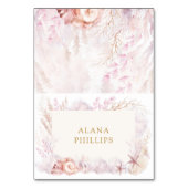 Zachte Blush Lavendel Ocean Tafel Zitplaats Kaart (Voorkant)